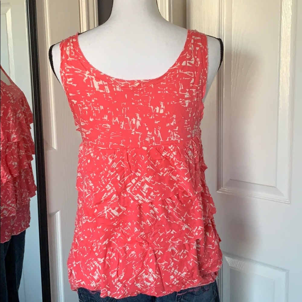 🍀2 for $25 J.crew Factory pink ruffle top - Picture 4 of 6